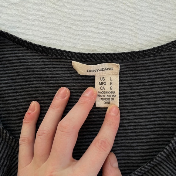 DKNY Jeans Striped Tank – L – Vintage 2000 - Picture 4 of 7